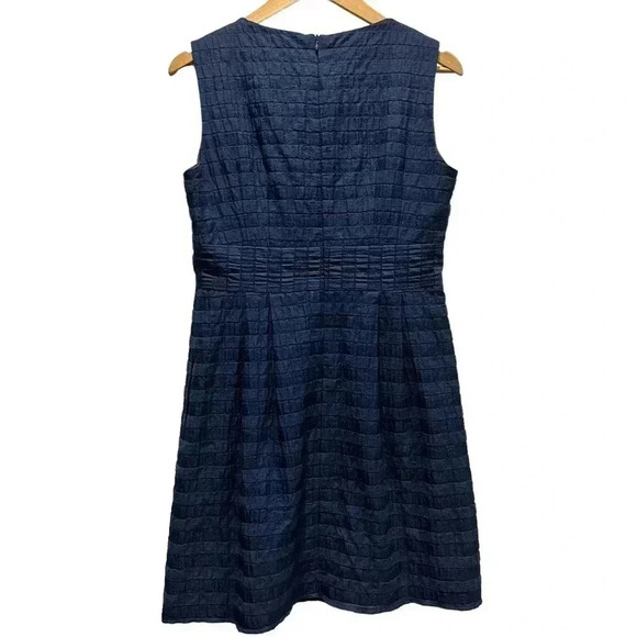 Nanette Lepore Navy Blue Vertical Lined‎ Dress with Pockets Size 4 - Picture 2 of 5